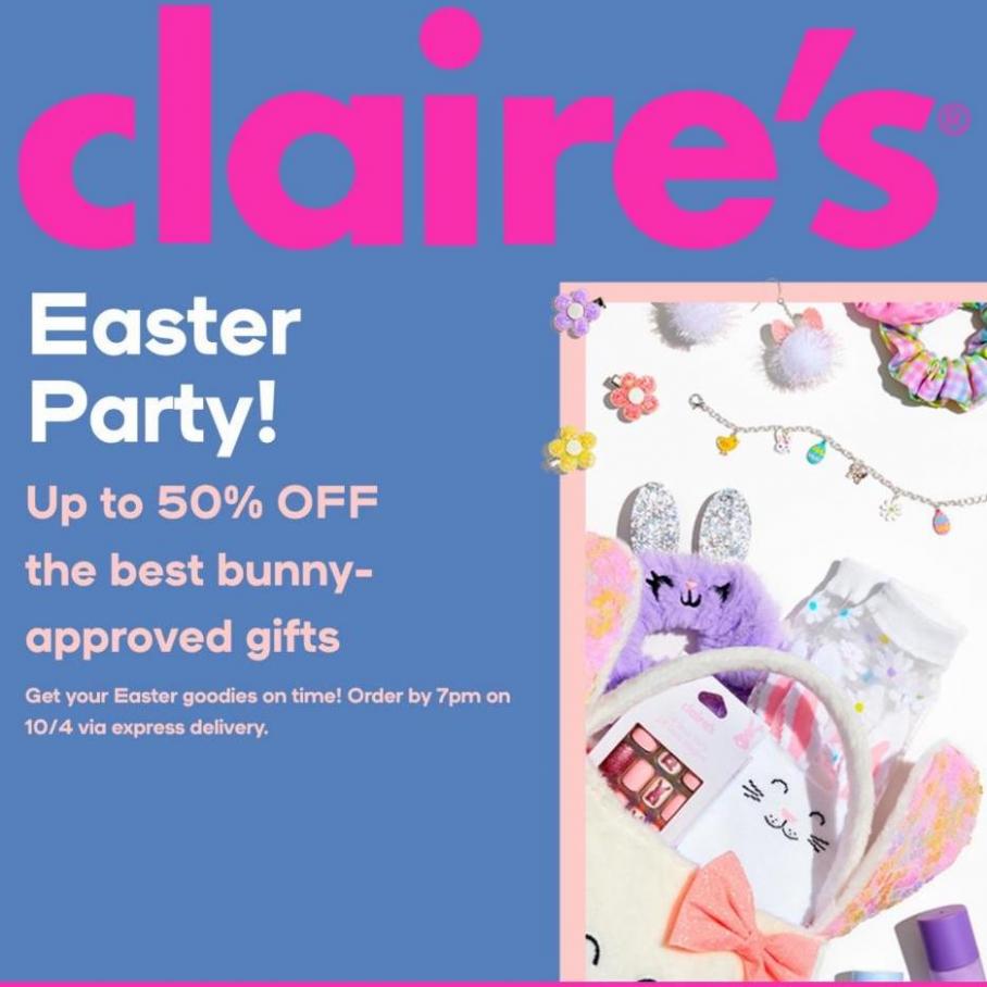 Easter Party!. Claire's. Week 14 (2022-04-29-2022-04-29)