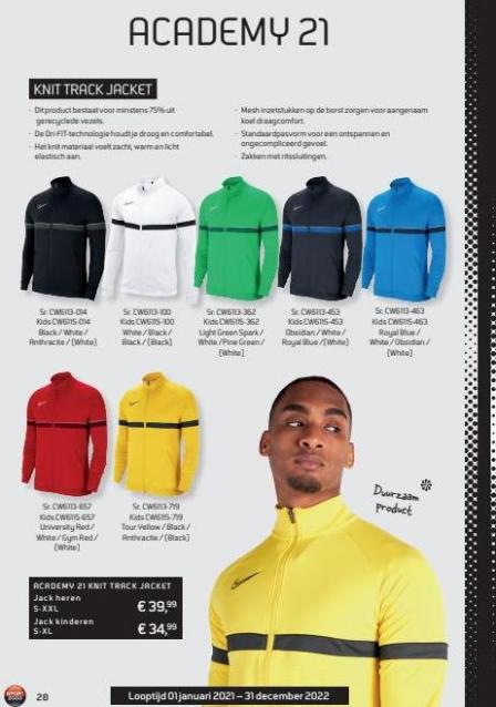 Folder Nike catalogus Sport 2000. Page 28