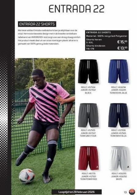 Folder Adidas catalogus Sport 2000. Page 13