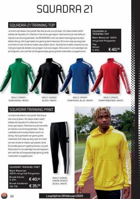 Folder Adidas catalogus Sport 2000. Page 22