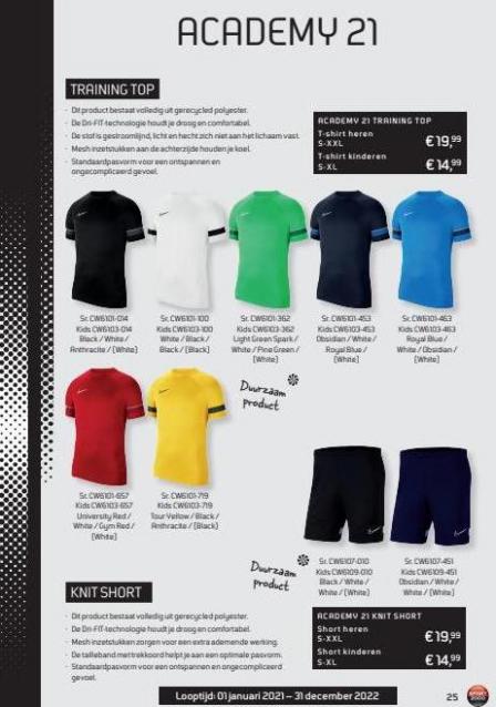 Folder Nike catalogus Sport 2000. Page 25