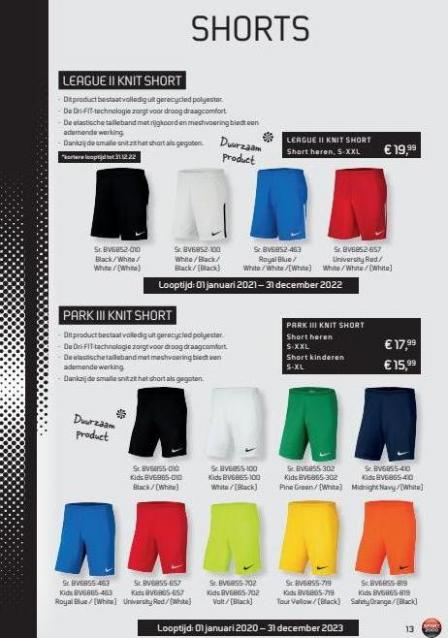 Folder Nike catalogus Sport 2000. Page 13