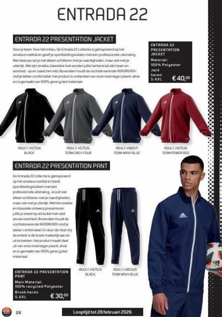 Folder Adidas catalogus Sport 2000. Page 26