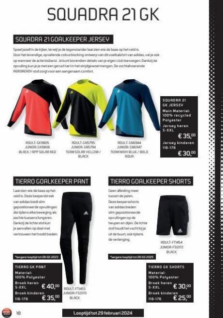 Folder Adidas catalogus Sport 2000. Page 10
