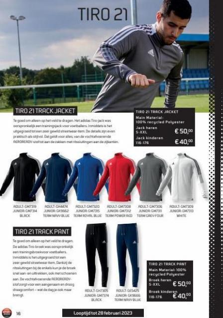 Folder Adidas catalogus Sport 2000. Page 16
