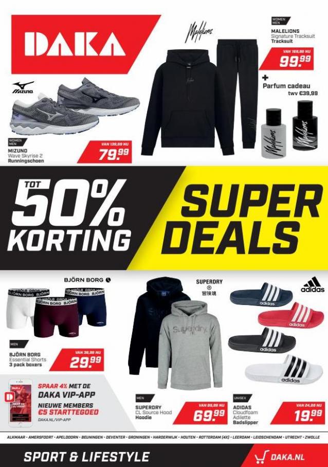 Daka Sport Super Deals tot 50% korting. Daka Sport. Week 17 (2022-05-08-2022-05-08)