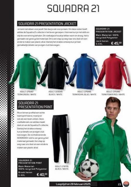 Folder Adidas catalogus Sport 2000. Page 23