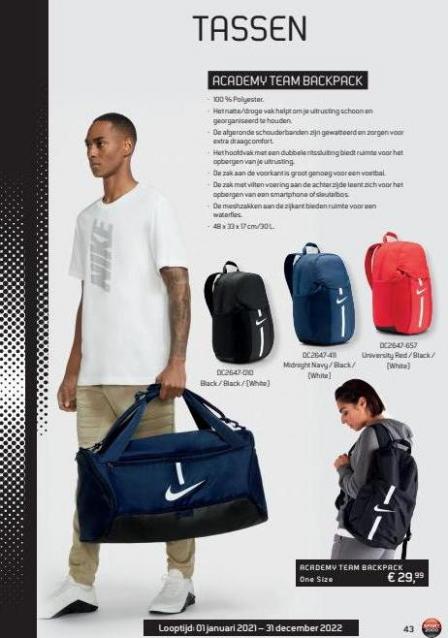Folder Nike catalogus Sport 2000. Page 43