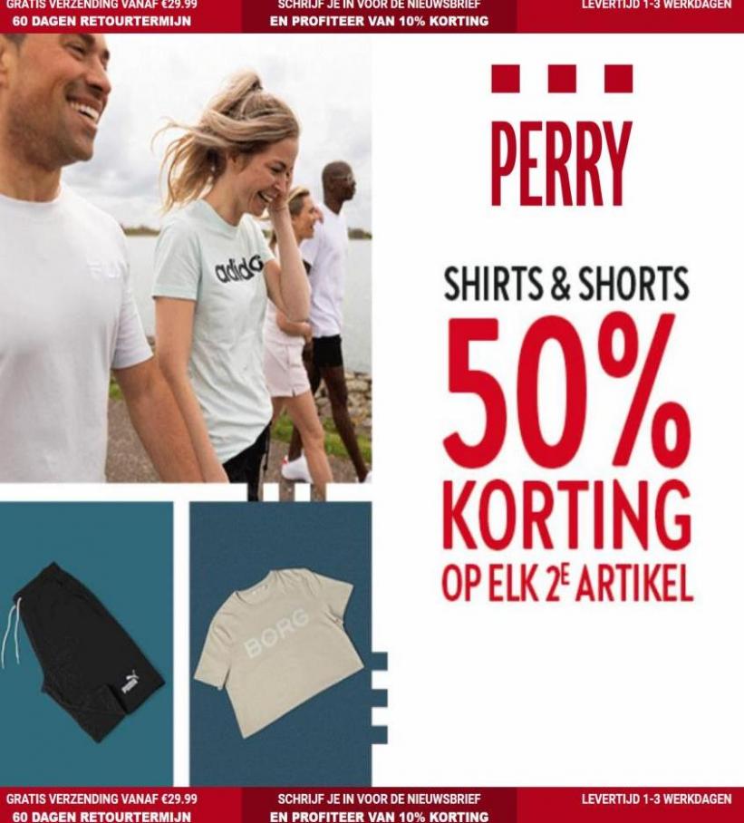 Shirts & Shorts 50% korting op elk 2e artikel. Perry Sport. Week 19 (2022-05-24-2022-05-24)