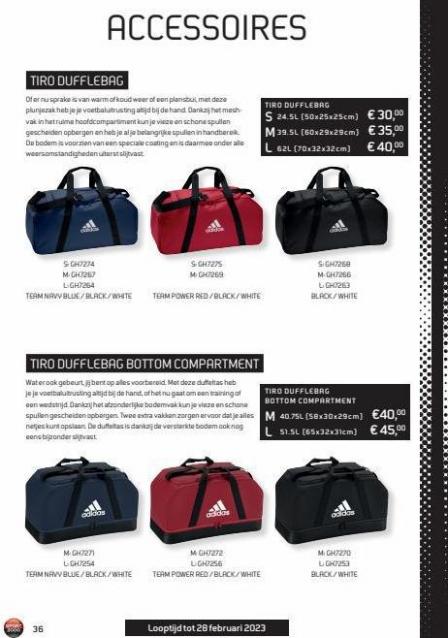 Folder Adidas catalogus Sport 2000. Page 36