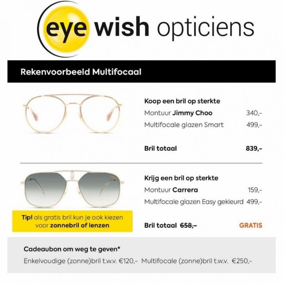 Actie Eye Wish Opticiens. Eye Wish Opticiens. Week 25 (2022-07-01-2022-07-01)