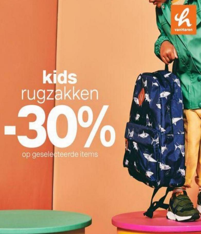 Kids Rugzakken -30%. vanHaren. Week 34 (2022-09-02-2022-09-02)