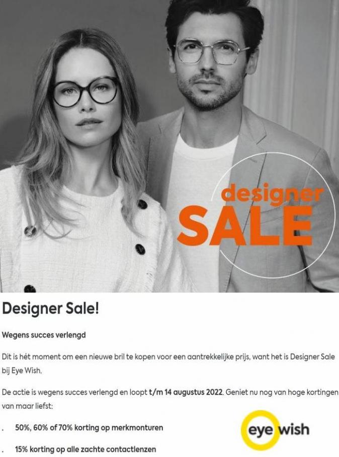 Designer Sale. Eye Wish Opticiens. Week 32 (2022-08-14-2022-08-14)