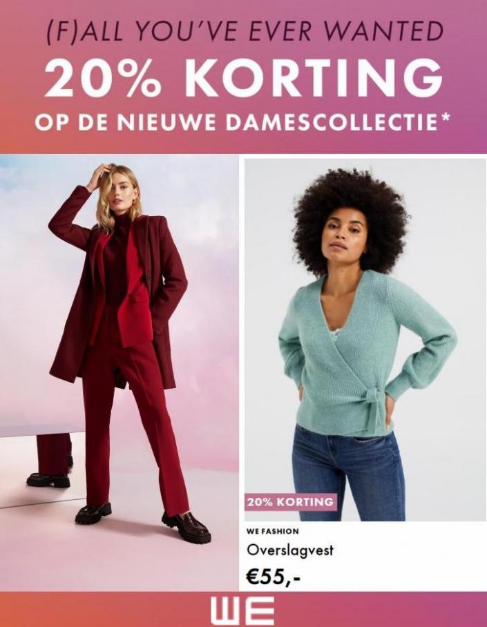 20% Korting op de Nieuwe Damescollectie*. We Fashion. Week 39 (2022-10-09-2022-10-09)