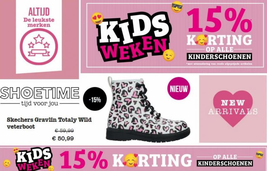 Kids Weken 15% Korting. Shoetime. Week 41 (2022-10-16-2022-10-16)