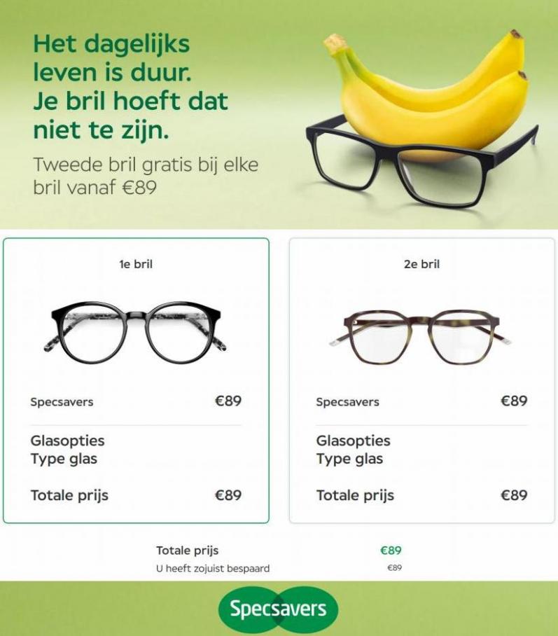 Tweede brill Gratis bij elke bril vanaf €89. Specsavers. Week 41 (2022-10-19-2022-10-19)