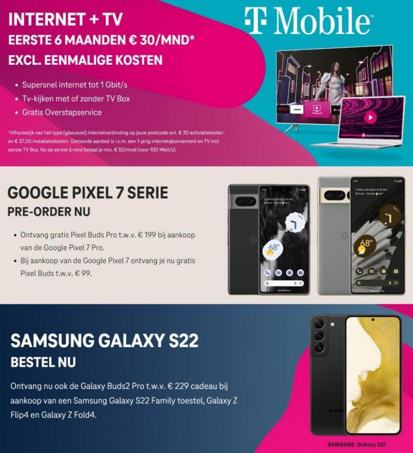 T-mobile Aanbiedingen. T-mobile. Week 41 (2022-11-03-2022-11-03)