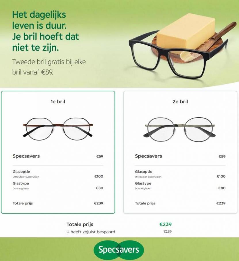 Tweede brill Gratis bij elke bril vanaf €89. Specsavers. Week 48 (2022-12-10-2022-12-10)