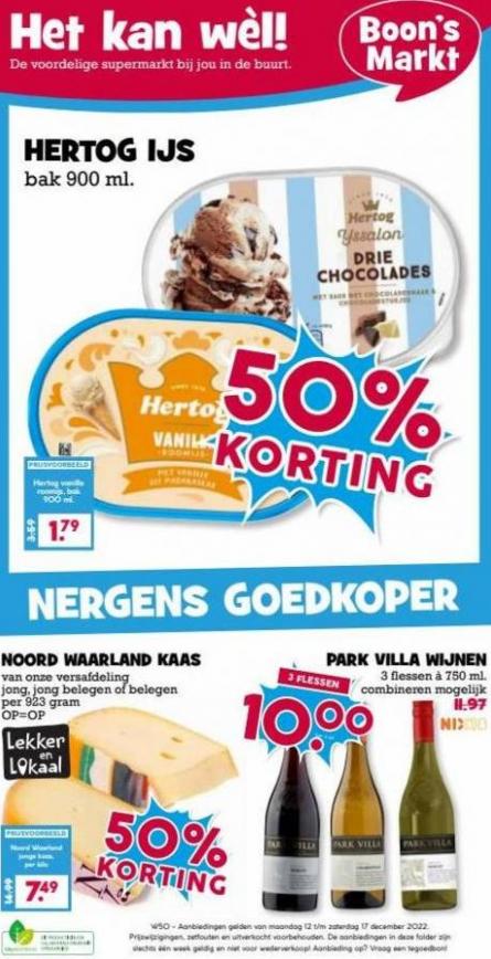 Nergens Goedkoper. Boon's Markt. Week 50 (2022-12-17-2022-12-17)