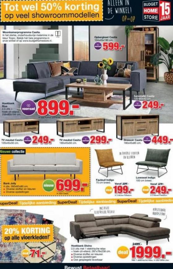 Budget Home Store folder. Page 3