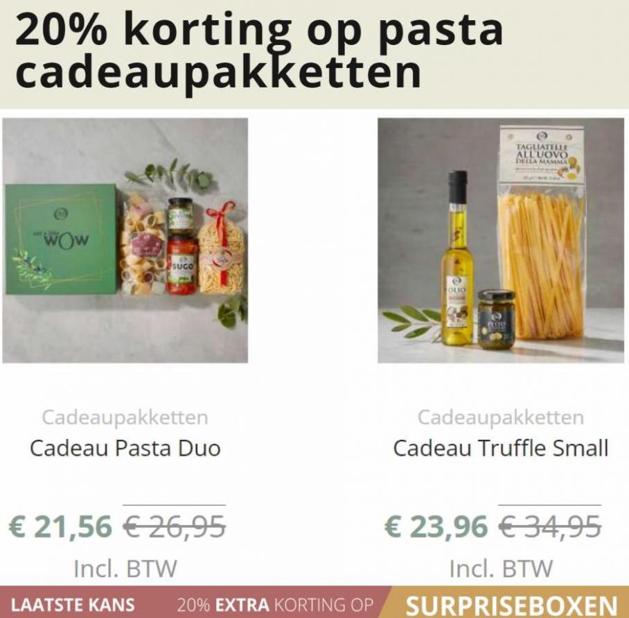 Sale 20% Korting op Pasta Cadeaupakketen. Page 3