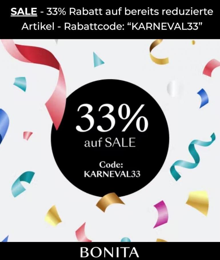33% Auf Sale Code: Karneval33. Bonita. Week 7 (2023-02-26-2023-02-26)