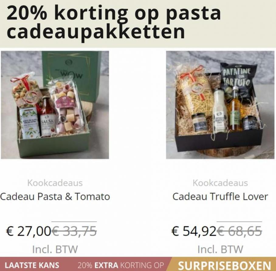 Sale 20% Korting op Pasta Cadeaupakketen. Page 4