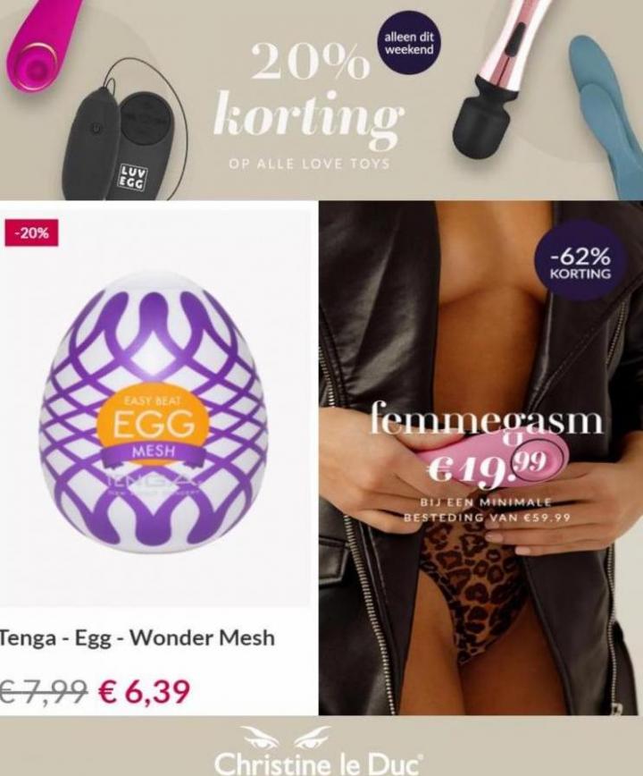 20% Korting op Alle Love Toys. Page 8