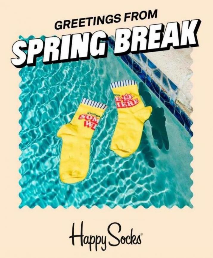 Grretings from Spring Break. Happy Socks. Week 39 (-)