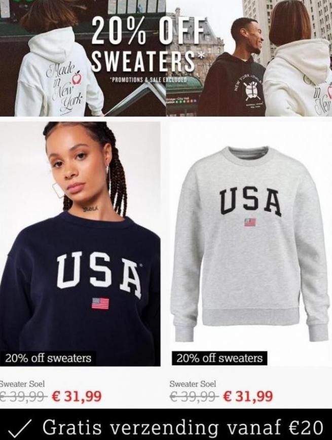 20% Off Sweaters*. Page 3