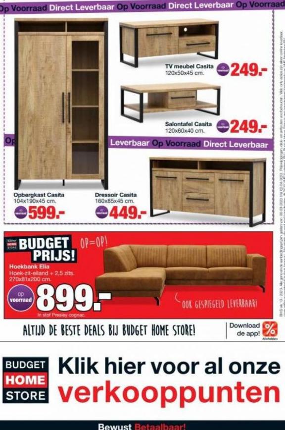 Budget Home Store folder. Page 12