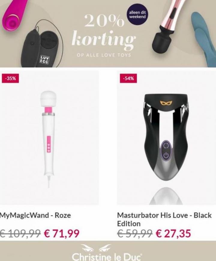 20% Korting op Alle Love Toys. Page 7