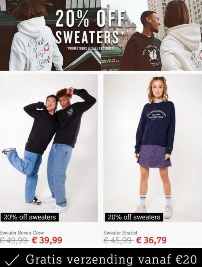 20% Off Sweaters*. Page 2