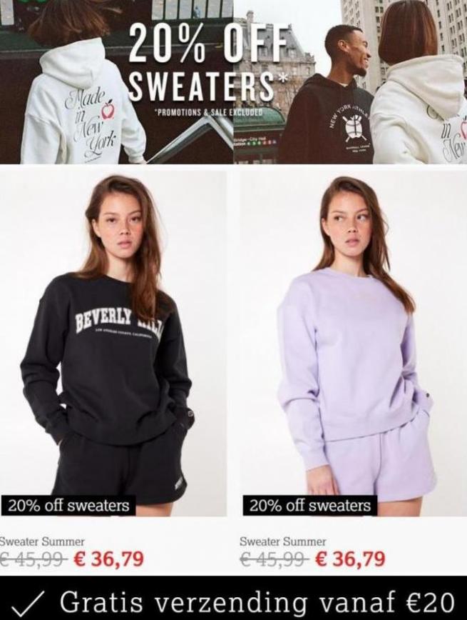 20% Off Sweaters*. Page 5