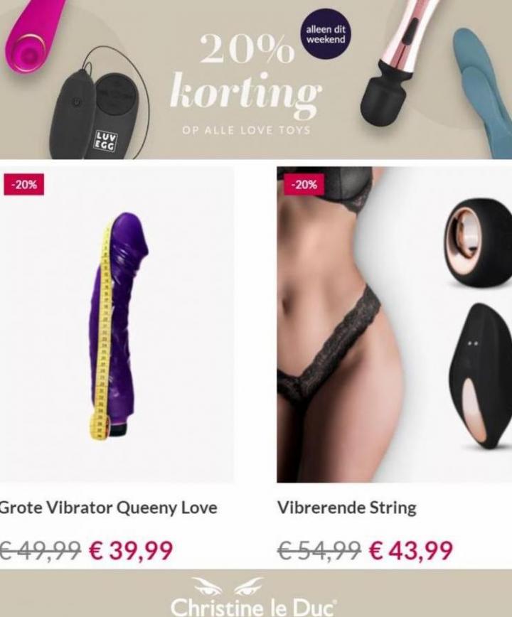 20% Korting op Alle Love Toys. Page 4