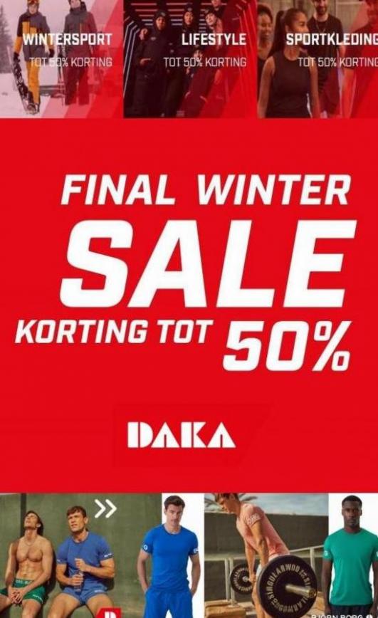 Final Winter Sale Korting Tot 50%. Daka Sport. Week 12 (2023-03-30-2023-03-30)