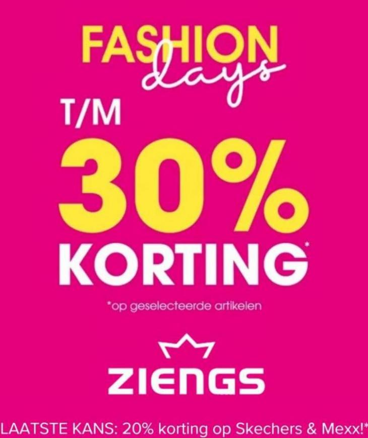 Fashion Days t/m 30% Korting. Ziengs. Week 15 (2023-04-25-2023-04-25)