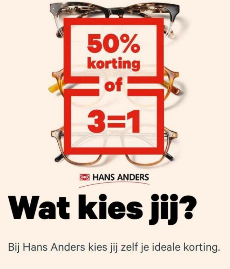 50% Korting of 3=1. Hans Anders. Week 14 (2023-04-15-2023-04-15)