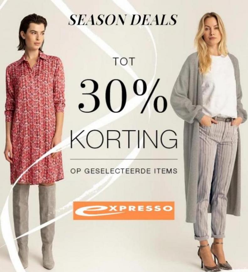 Season Deals Tot 30% Korting*. Expresso. Week 19 (2023-05-22-2023-05-22)