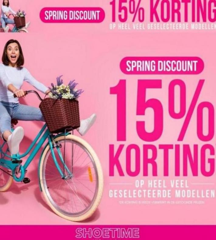 Spring Discount 15% Korting. Shoetime. Week 20 (2023-05-24-2023-05-24)