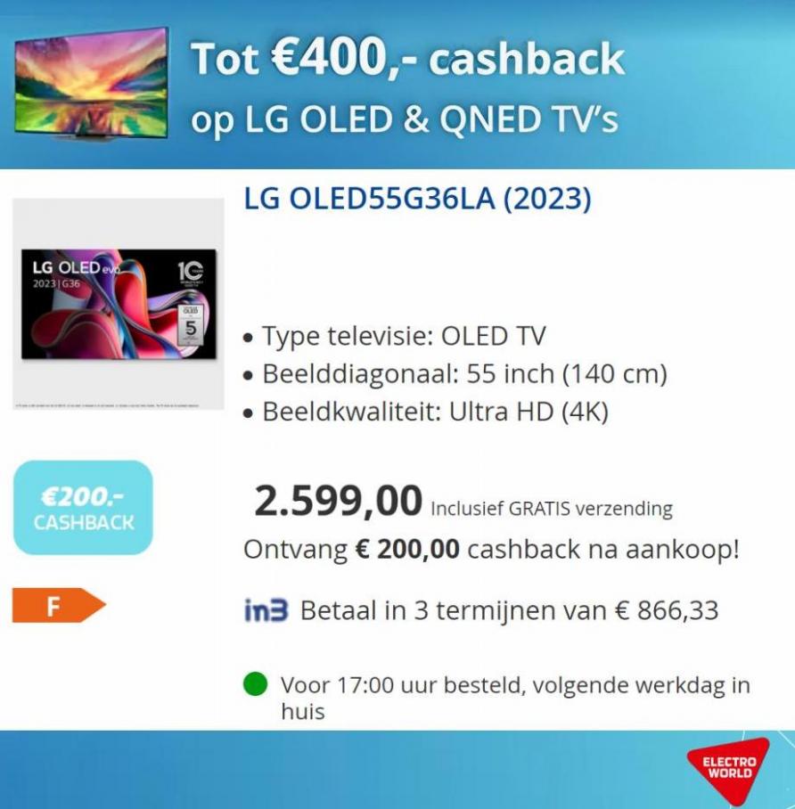Tot €400,- Cashback*. Page 2