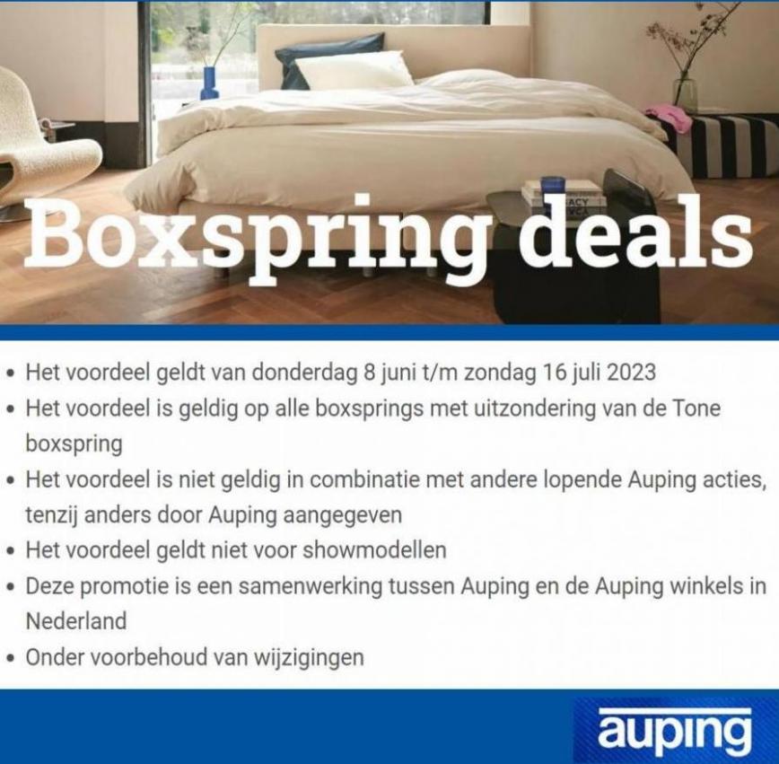 Boxspring Deals. Auping. Week 24 (2023-07-16-2023-07-16)