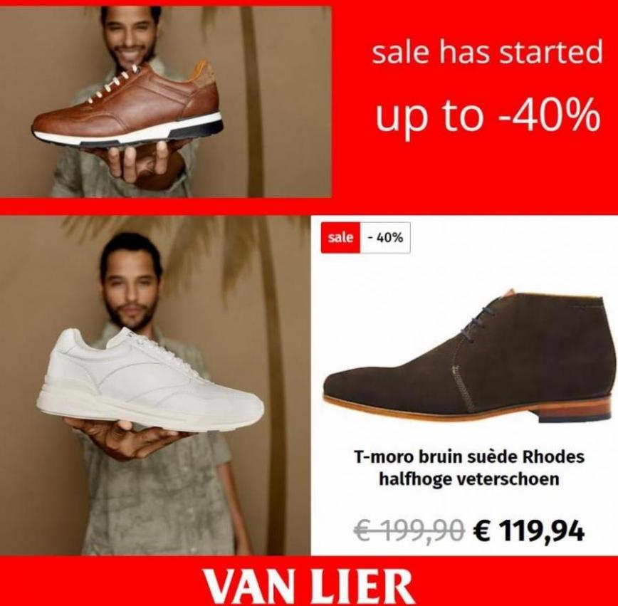 Sale has Started up to -40%. Van Lier Schoenen. Week 23 (2023-06-19-2023-06-19)