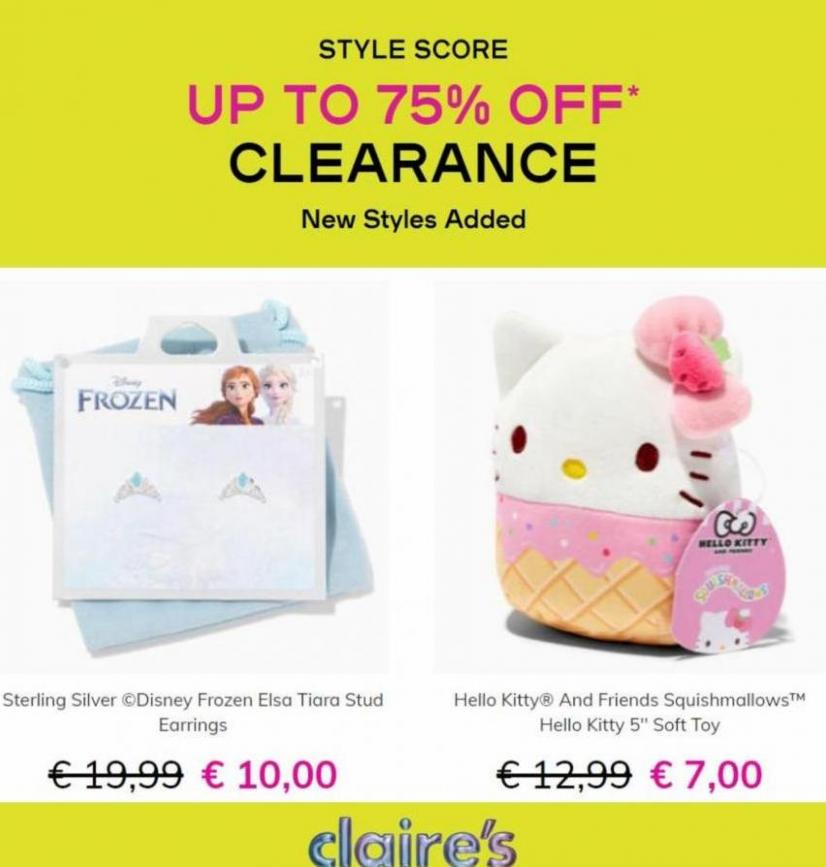 Clearance Up to 75% Off*. Page 6
