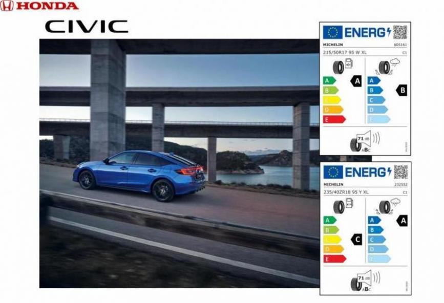 Honda Civic e:HEV — Banden informatie. Honda. Week 32 (2024-08-07-2024-08-07)