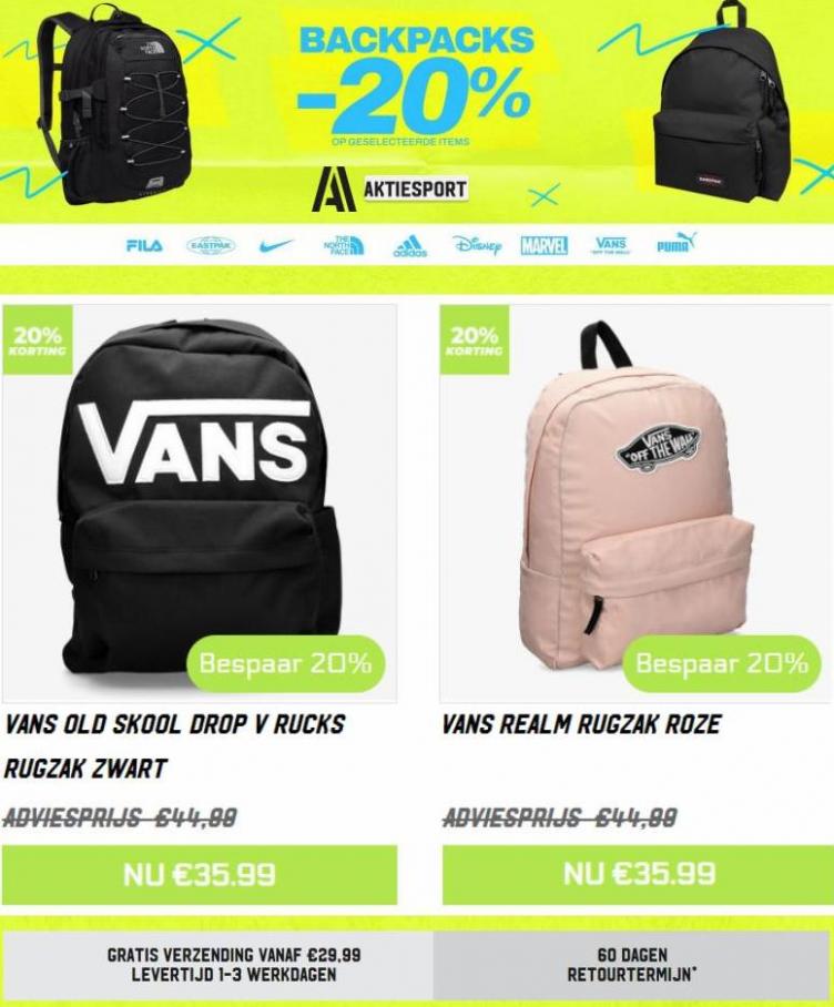 Backpacks -20%*. Page 7