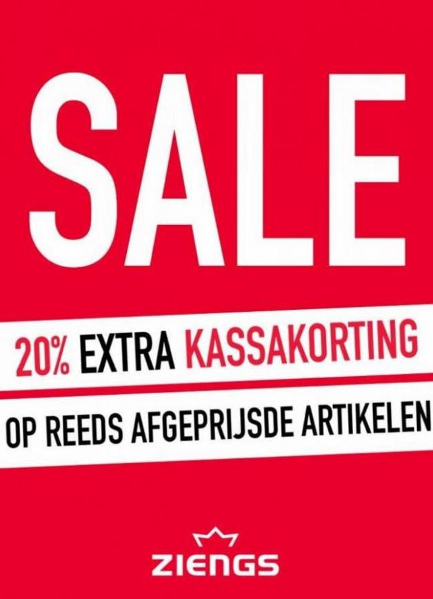 Sale 20% Extra Kassakorting*. Ziengs. Week 34 (2023-08-30-2023-08-30)