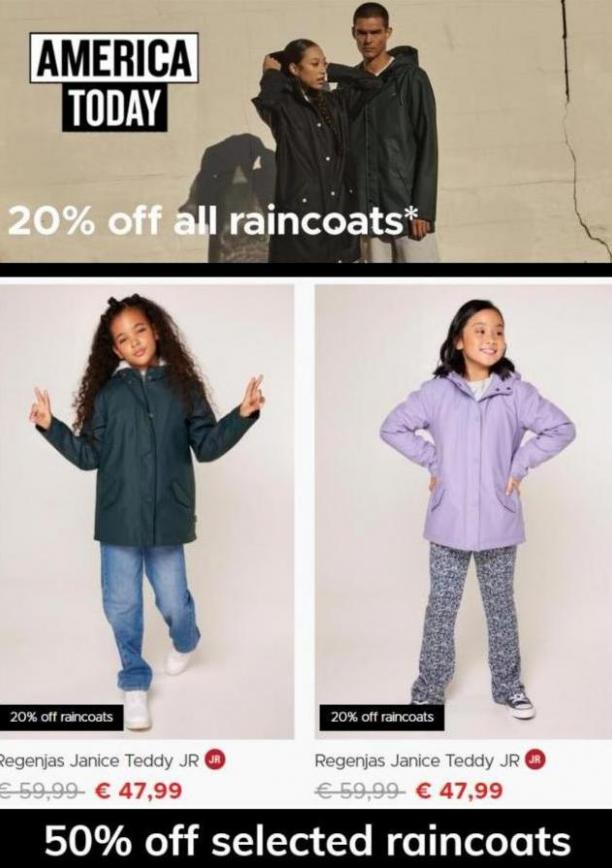 20% Off all Raincoats*. Page 7