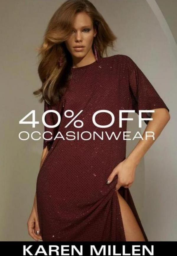 40% Off Ocassionwear. Karen Millen. Week 38 (2023-10-01-2023-10-01)