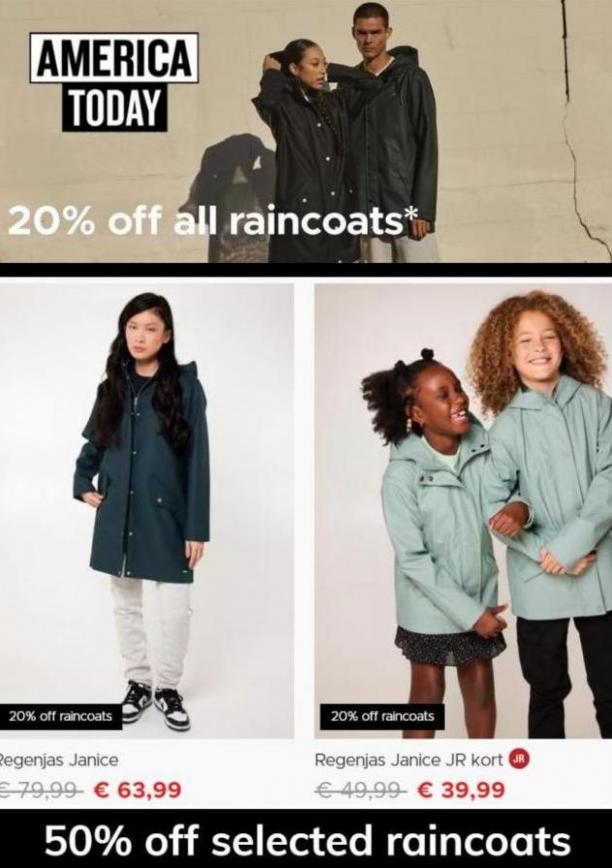 20% Off all Raincoats*. Page 4